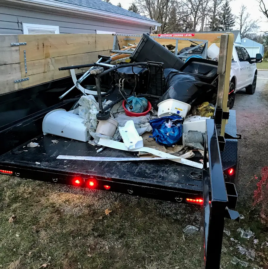 Roll-off dumpster delivered to a residential driveway in East Fishkill